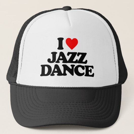 I LIEBE JAZZ TANCE TRUCKERKAPPE (Vorderseite)