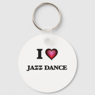 I Liebe-Jazz-Tanz Schlüsselanhänger