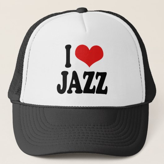 I Liebe-Jazz Truckerkappe (Vorderseite)