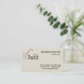 I Liebe Jazz Visitenkarte (Stehend Vorderseite)