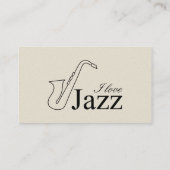 I Liebe Jazz Visitenkarte (Rückseite)