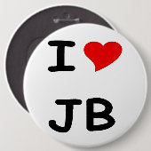 I Liebe JB Button (Vorne & Hinten)
