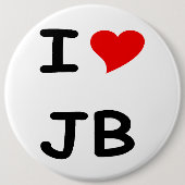I Liebe JB Button (Vorderseite)