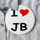 I Liebe JB Button (Beispiel)