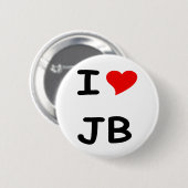 I Liebe JB Button (Vorne & Hinten)