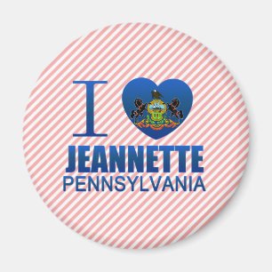 I Liebe Jeannette, PA Magnet