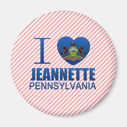 I Liebe Jeannette, PA Magnet (Vorne)