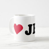 I LIEBE JEFF KAFFEETASSE (Vorderseite Links)