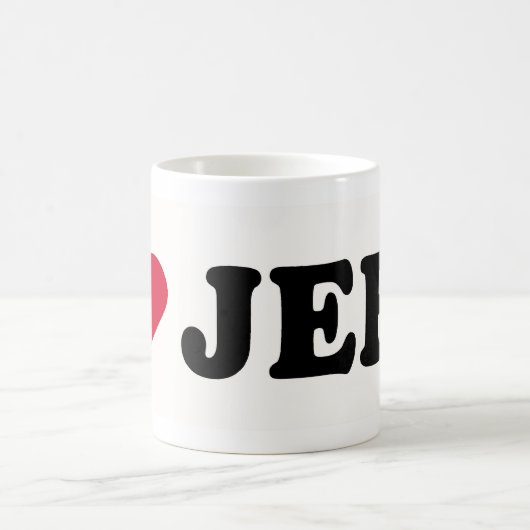 I LIEBE JEFF KAFFEETASSE (Mittel)