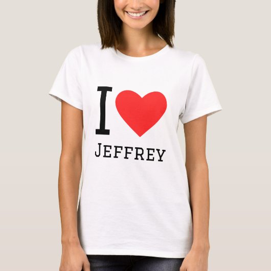 I Liebe Jeffrey T-Shirt (Vorderseite)