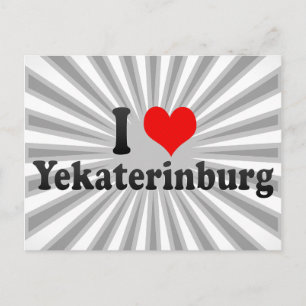 I Liebe Jekaterinburg, Russland Postkarte