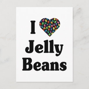 I Liebe Jelly Beans Postkarte
