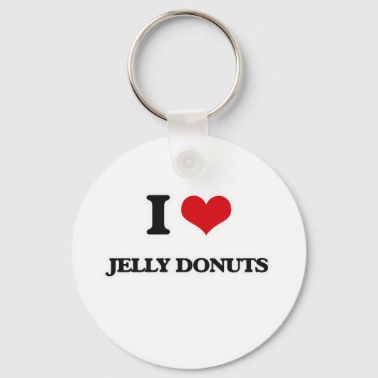 I Liebe Jelly Donuts Schlüsselanhänger (Vorderseite)