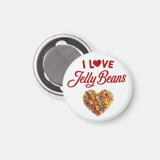 I Liebe Jellybeans Magnet (Vorderseite/Rückseite)