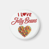 I Liebe Jellybeans Magnet (Vorne)
