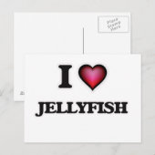 I Liebe Jellyfish Postkarte (Vorne/Hinten)