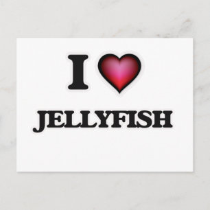 I Liebe Jellyfish Postkarte