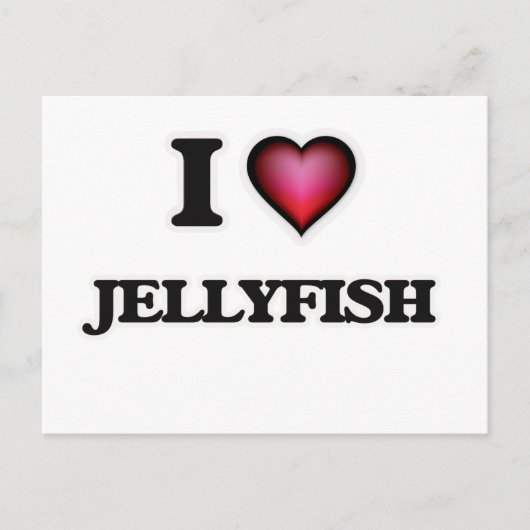 I Liebe Jellyfish Postkarte (Vorderseite)