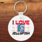 I Liebe Jellyfish Schlüsselanhänger (Vorderseite)