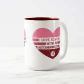 I Liebe Jemand [Autoimmune] Zweifarbige Tasse (VorderseiteRechts)