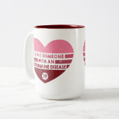 I Liebe Jemand [Autoimmune] Zweifarbige Tasse (Vorderseite Links)