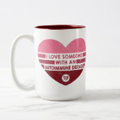 I Liebe Jemand [Autoimmune] Zweifarbige Tasse (Links)