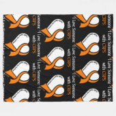 I Liebe Jemand... Herz/Band....................... Fleecedecke (Vorderseite (Horizontal))