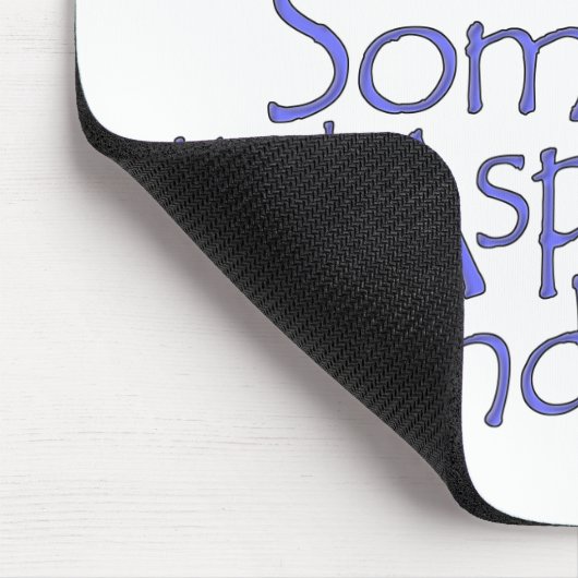 I Liebe jemand mit Aspergers Mousepad (Ecke)