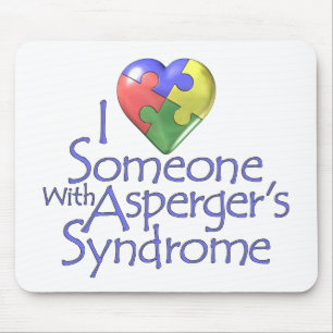 I Liebe jemand mit Aspergers Mousepad