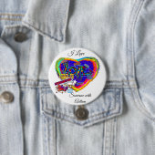 I Liebe Jemand mit Autismus 2(me) Button (Beispiel)
