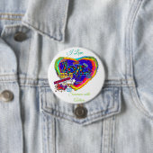 I Liebe Jemand mit Autismus 2(me) Taste Button (Beispiel)