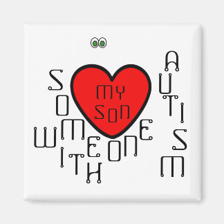 I Liebe jemand mit Autismus mein Sohn Magnet