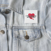 I Liebe jemand mit Autismus (P Hrt) Button (Beispiel)