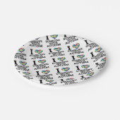 I LIEBE JEMAND MIT AUTISMUS PAPPTELLER (Schrägansicht)