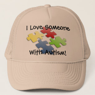 I Liebe jemand mit Autismus! Truckerkappe