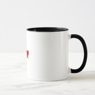 I Liebe jemand mit der Ton-Tasse des Autismus zwei Tasse