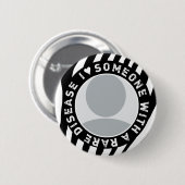 I LIEBE JEMAND MIT EINER SELTENEN KRANKHEIT BUTTON (Vorne & Hinten)