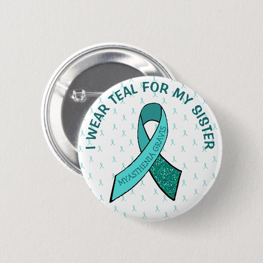 I Liebe Jemand mit Myasthenia Gravis Button (Vorne & Hinten)