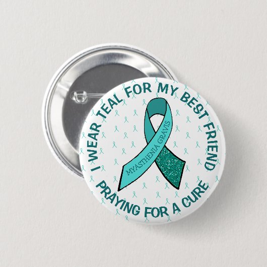 I Liebe Jemand mit Myasthenia Gravis Button (Vorne & Hinten)