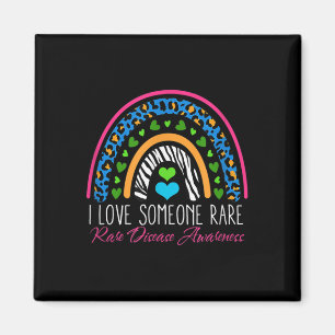 I Liebe Jemand selten Zebra Regenbogen - Seltene E Magnet