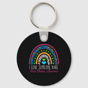 I Liebe Jemand selten Zebra Regenbogen - Seltene E Schlüsselanhänger
