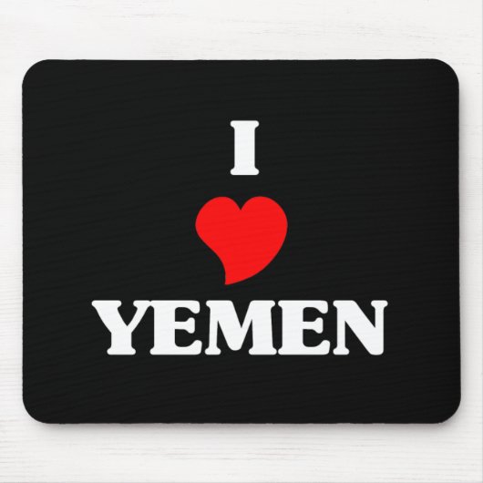 I Liebe Jemen Mousepad (Vorne)