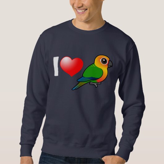 I Liebe Jenday Conures Sweatshirt (Vorderseite)