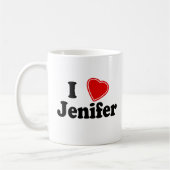 I Liebe Jenifer Kaffeetasse (Links)