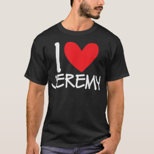 I Liebe Jeremy Name Herz Personalisiert Men Typ BE T-Shirt
