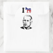 I Liebe Jerry Brown Runder Aufkleber (Tasche)