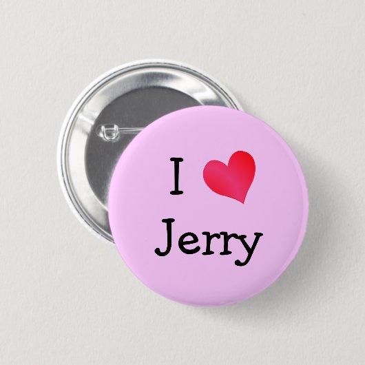 I Liebe Jerry Button (Vorne & Hinten)