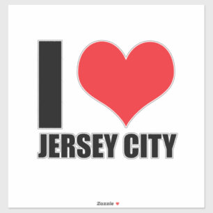 I Liebe Jersey City Aufkleber