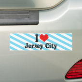 I Liebe Jersey City Autoaufkleber (Auf Auto)