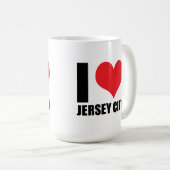I Liebe Jersey City Kaffeetasse (VorderseiteRechts)